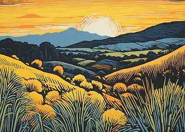 Golden Hills Landscape