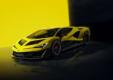 Yellow Lamborghini Fenomeno