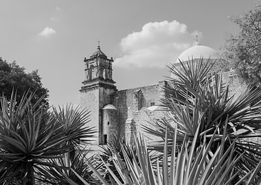 Mission San Jose monochromatic photo in San Antonio, Texas