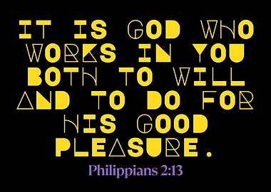 Philippians 2:13 Bible Verse Art