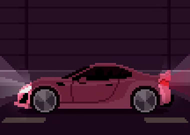 Lo-Fi Pixel-Art – Late Night Drive