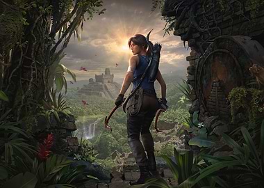 Lara Croft in a Jungle Setting