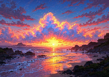 San’in Coastline at Sunset