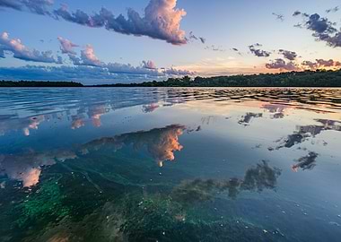 Lake Reflection at Sunset