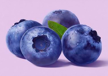 Fresh Blueberries Still Life