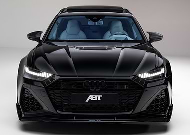 Black Audi RS6-LE Front View