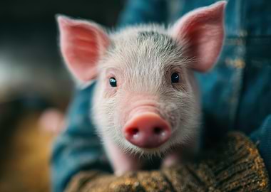 Adorable Piglet Portrait