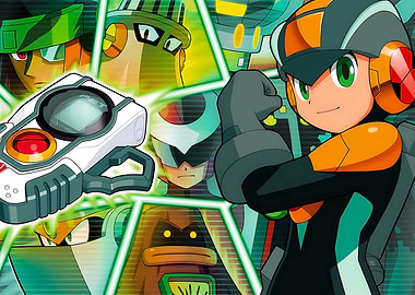 Mega Man Battle Network Illustration