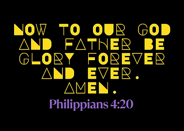 Philippians 4:20 Text Art