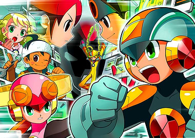 Mega Man Battle Network Group Shot