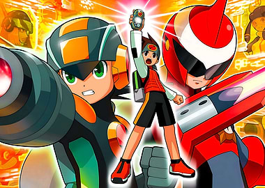 Mega Man NT Warrior Anime Illustration