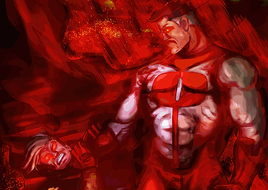 Omni-Man vs Invincible Red Battle