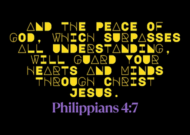 Philippians 4:7 Bible Verse Art
