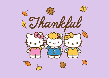 thankful hello kitty and friends