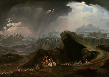 Landscape with City and Military Procession