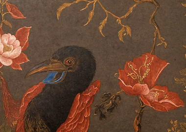 Bird and Flowers Painting