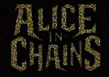 Alice in Chains Typography Art