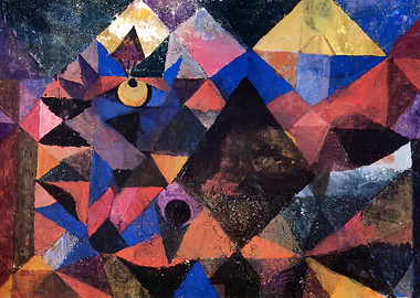 Cat and Bird by Paul Klee