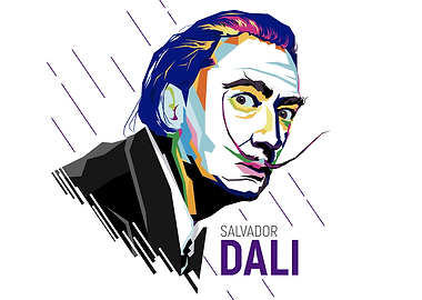 Salvador Dali Pop Art Portrait