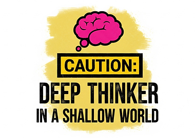 Caution: Deep Thinker in a Shallow World