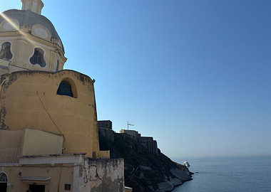 Coastal Architecture in Procida, Italy