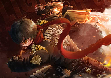 Dynamic Character Art with Weapon