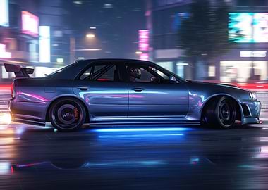 Nissan Skyline R34 Night Drive