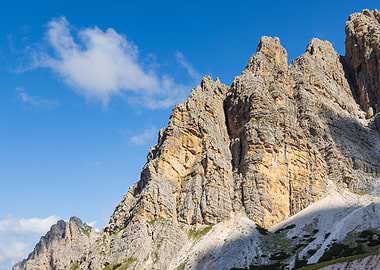 Rocky Mountain Peak Under Blue Sky