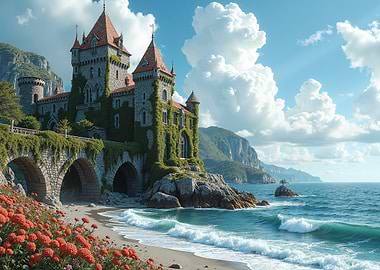 Coastal Castle Landscape