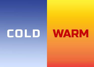 Gradient contrast cold warm
