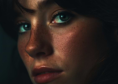 Close-up Portrait of a Woman's Face