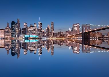 New York City Skyline Reflection