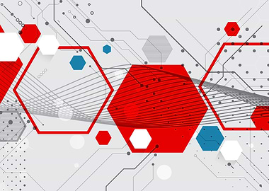 Abstract Hexagon Technology Background