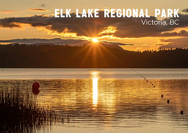 Elk Lake Regional Park Sunset