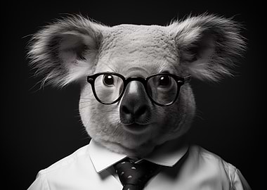Koala in Business Attire