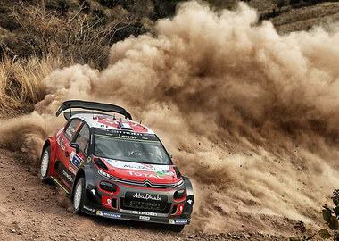 Citroen Racing Car Rally Dust
