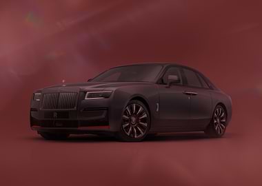 Sleek Rolls Royce Ghost on Red