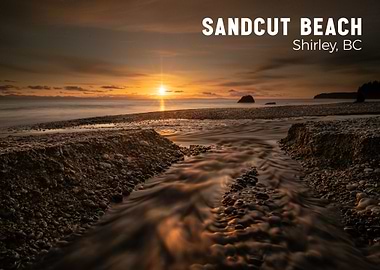 Sandcut Beach Sunset, Shirley, BC