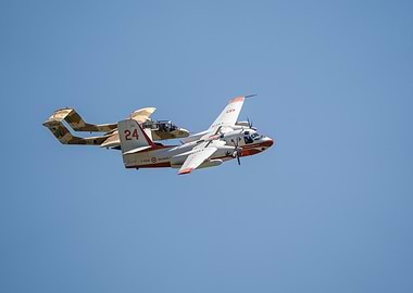 Two Planes Flying in Formation