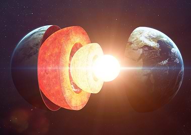 earth's core cross-section