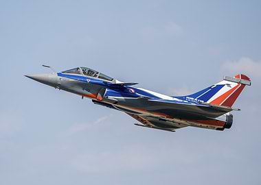 French Rafale Fighter Jet in Flight
