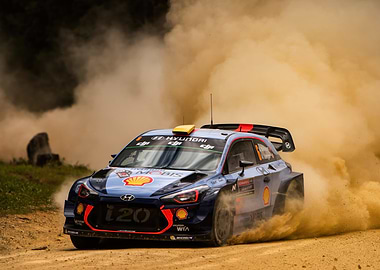Hyundai i20 Rally Car in Action