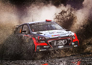 Hyundai i20 Rally Car in Action
