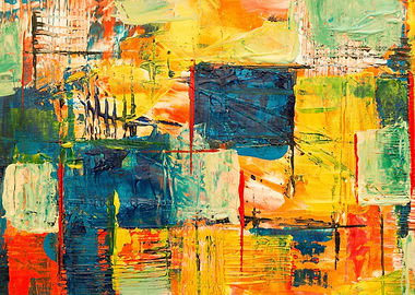 Abstract Colorful Painting
