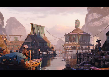 JAPANESE FISHING VILLAGE