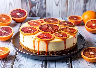 Blood Orange Cheesecake Dessert