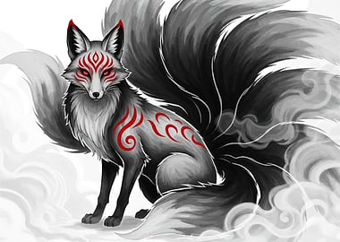 Nine-tailed Fox Illustration