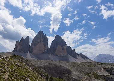 Tre Cime di Lavaredo Mountain Range