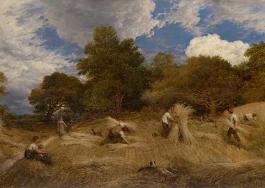 Harvest Scene Painting