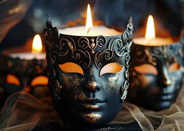 Mask Candle Holders